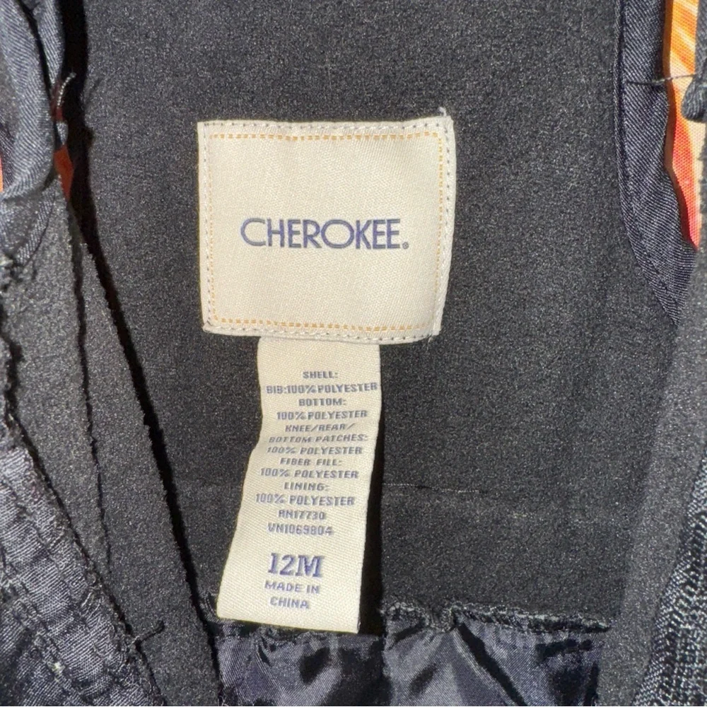 Cherokee Kids Unisex Black Snow Bib